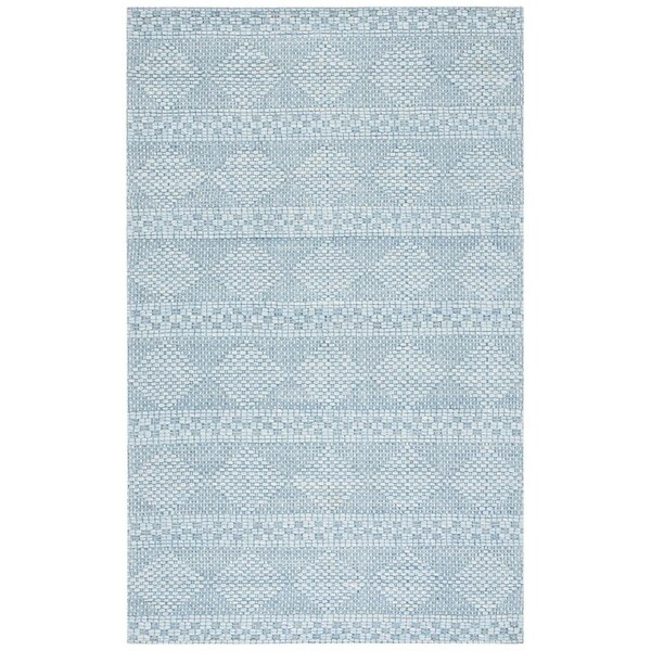 Safavieh 4 x 6 ft. Marbella Power Loomed Rectangle Area Rug, Blue MRB552M-4 - main